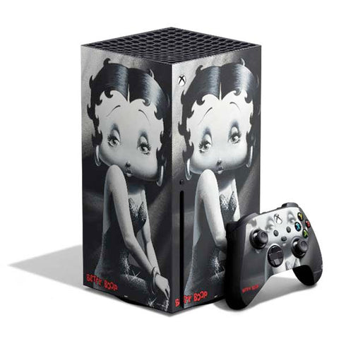 Betty Boop Black and White Xbox Series X Bundle Skin